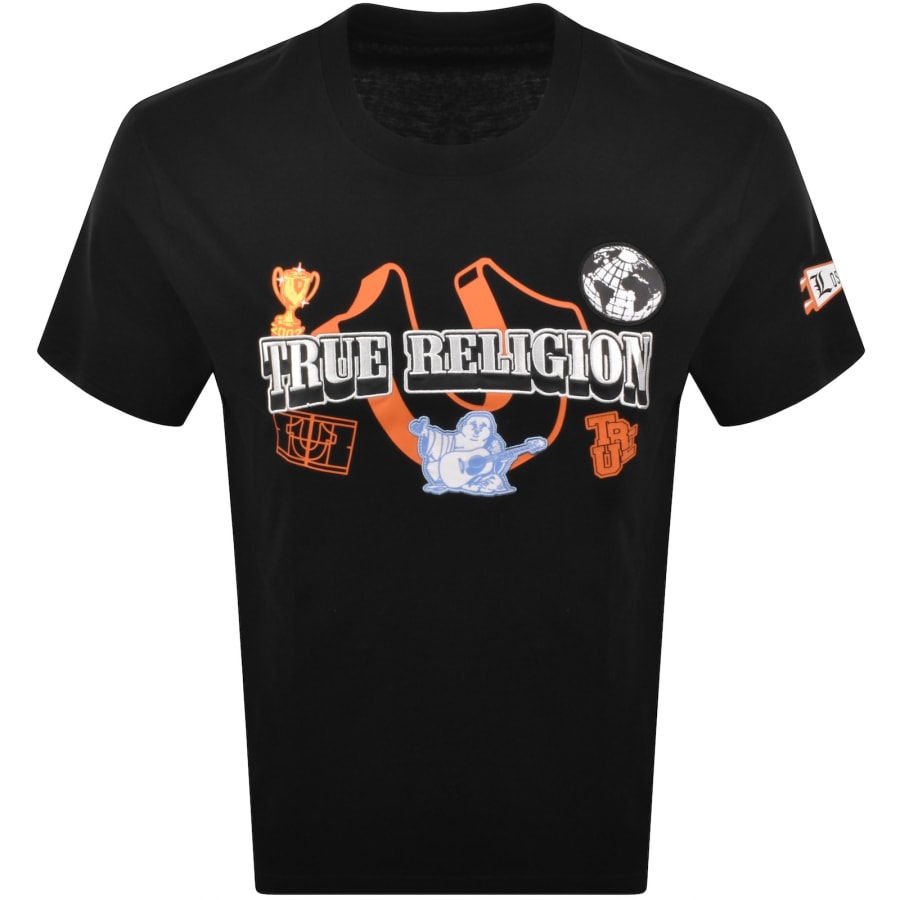 True Religion Champ T Shirt Black | Mainline Menswear us